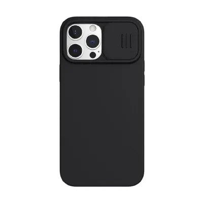 Husă Nillkin iPhone 13 Pro, CamShield Silky Magnetic Silicone, Elegant Black