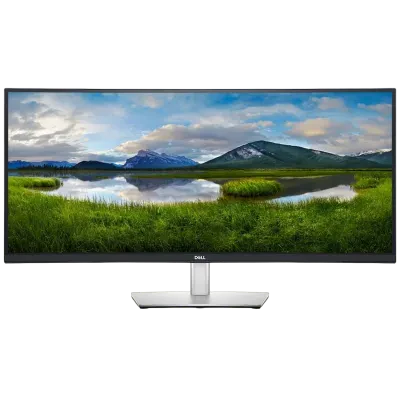 34" Monitor DELL P3424WE, IPS 3440x1440 WQHD, Negru | Argintiu