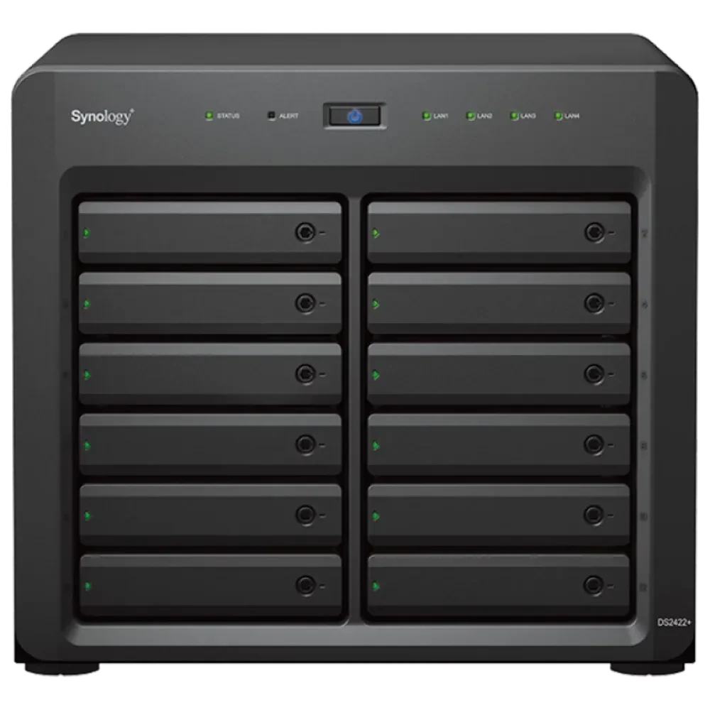 Сетевое хранилище SYNOLOGY DS2422+, Чёрный