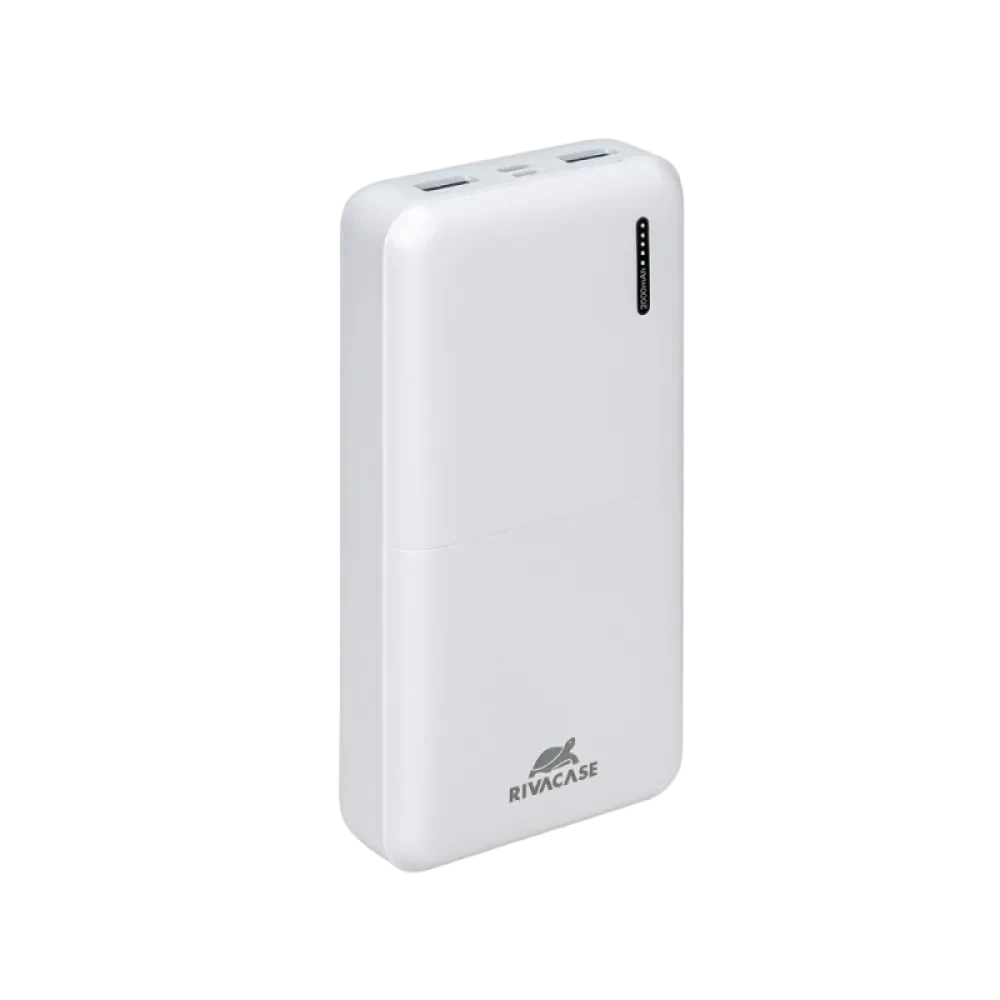 Acumulator extern Rivacase VA2572, 20000mAh, Alb