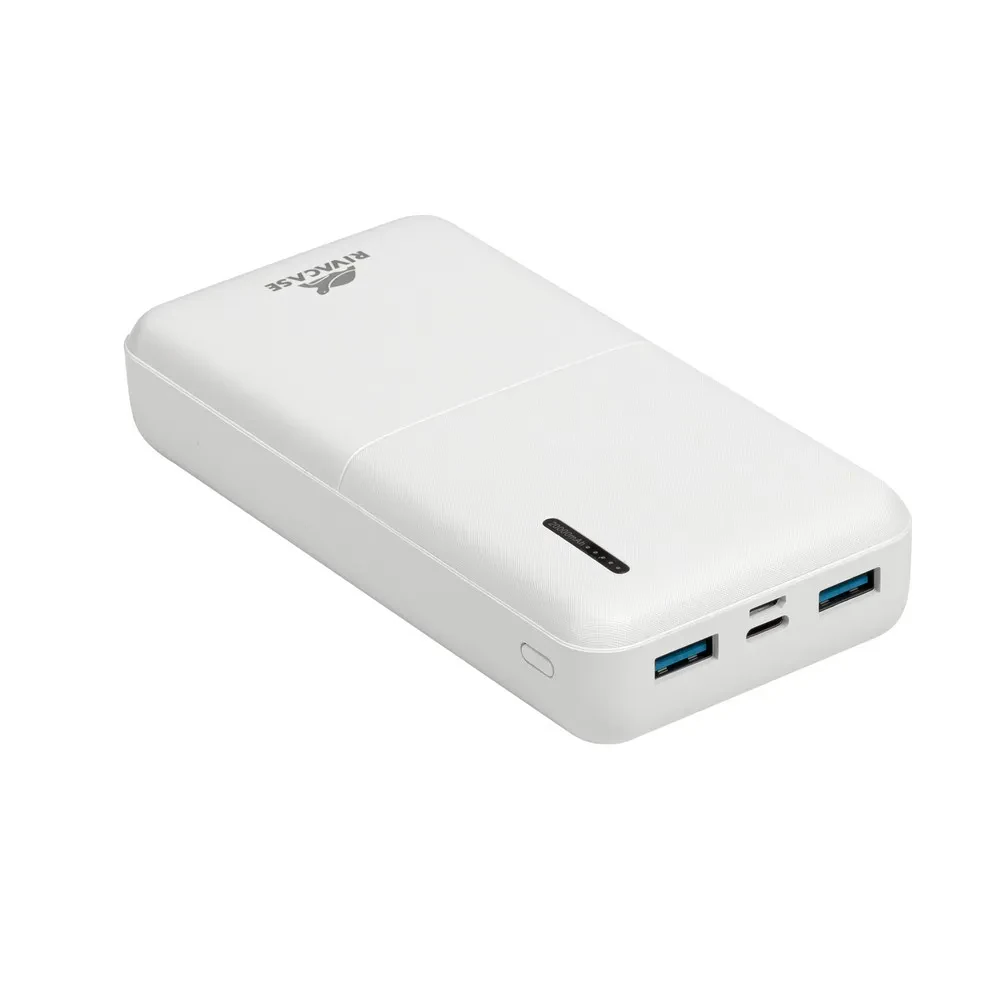 Acumulator extern Rivacase VA2572, 20000mAh, Alb