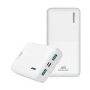 Acumulator extern Rivacase VA2572, 20000mAh, Alb