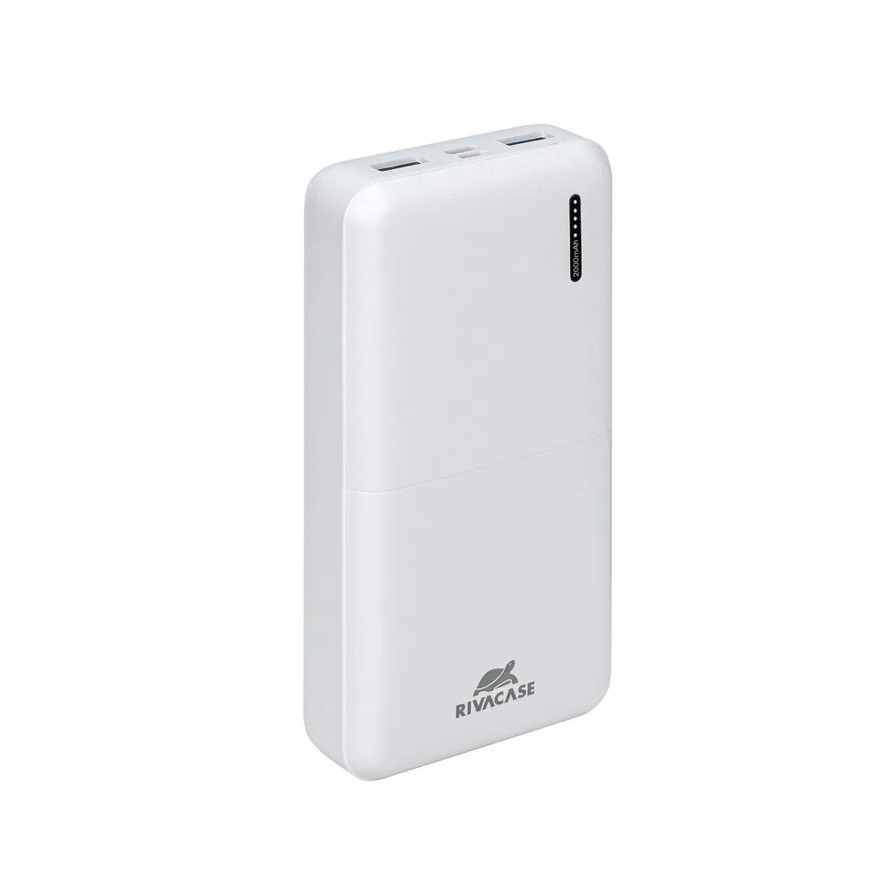 Acumulator extern Rivacase VA2572, 20000mAh, Alb