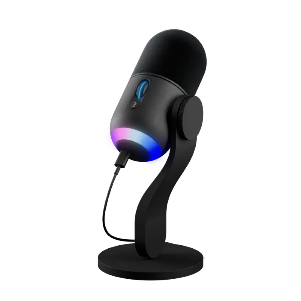 Microfon Gaming Logitech Yeti GX, Cu fir, Negru