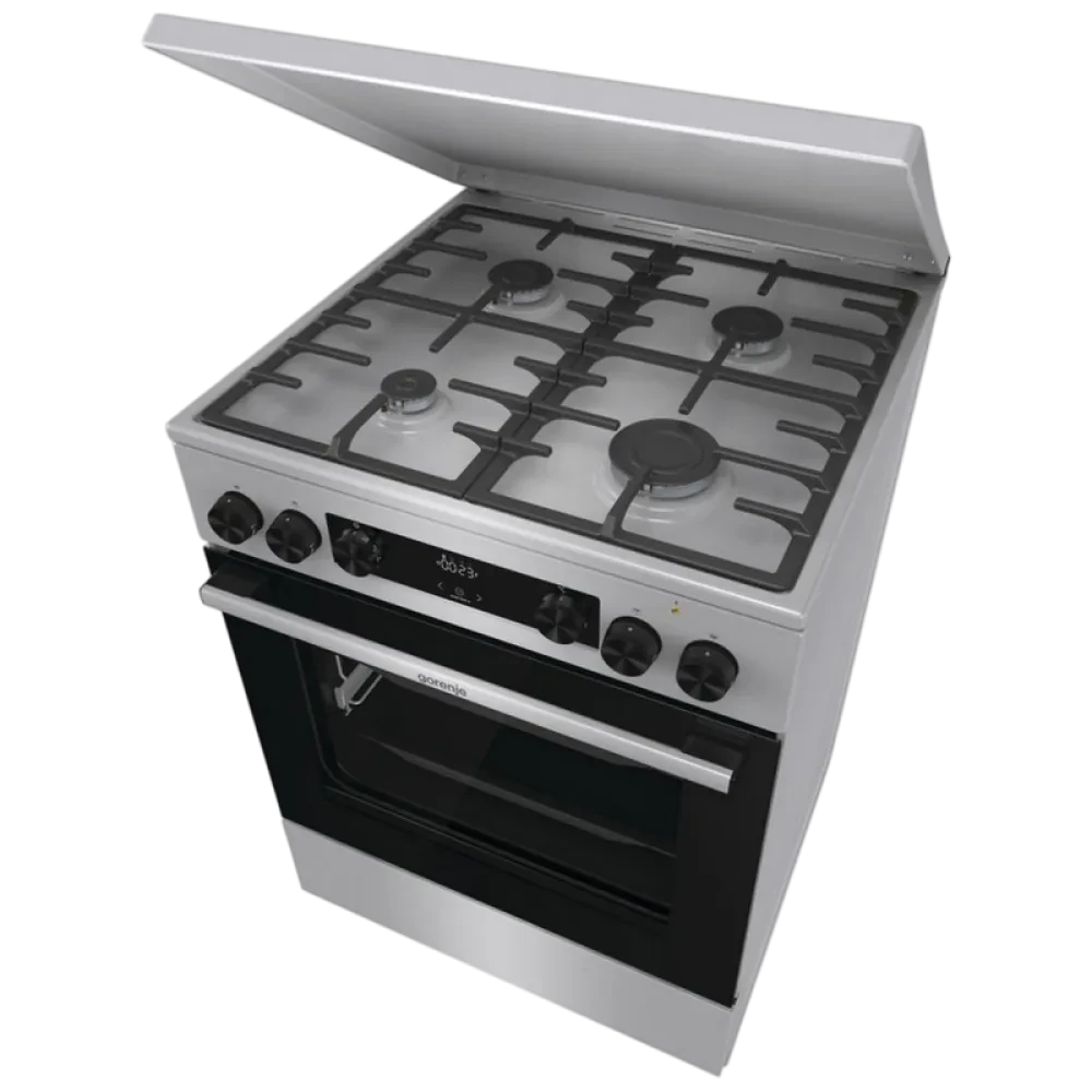 Комбинированная плита Gorenje GKS6C71XF, Нержавеющая сталь