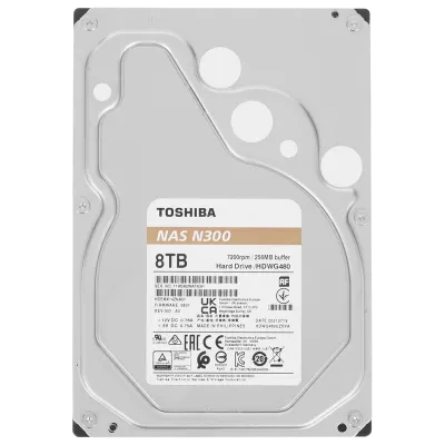 Жесткий диск Toshiba N300, 3.5", 8 TБ <HDWG480UZSVA>