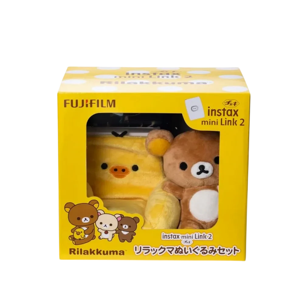 Imprimantă foto instax Mini Link 2 Rilakkuma Special Edition, 62 x 46 mm, Clay White
