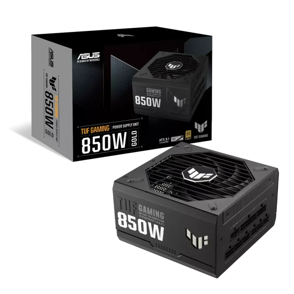 Блок питания для компьютеров ASUS TUF GAMING 850W GOLD, ATX, Полностью модульный