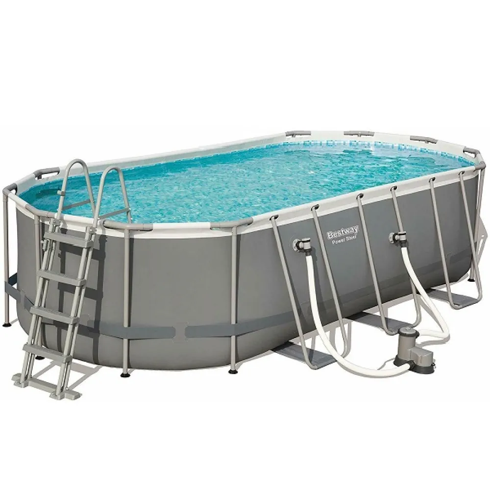 Bestway Бассейн Power Steel Oval 549x274x122cm, 13430Л, метал каркас