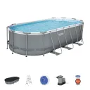 Bestway Бассейн Power Steel Oval 549x274x122cm, 13430Л, метал каркас