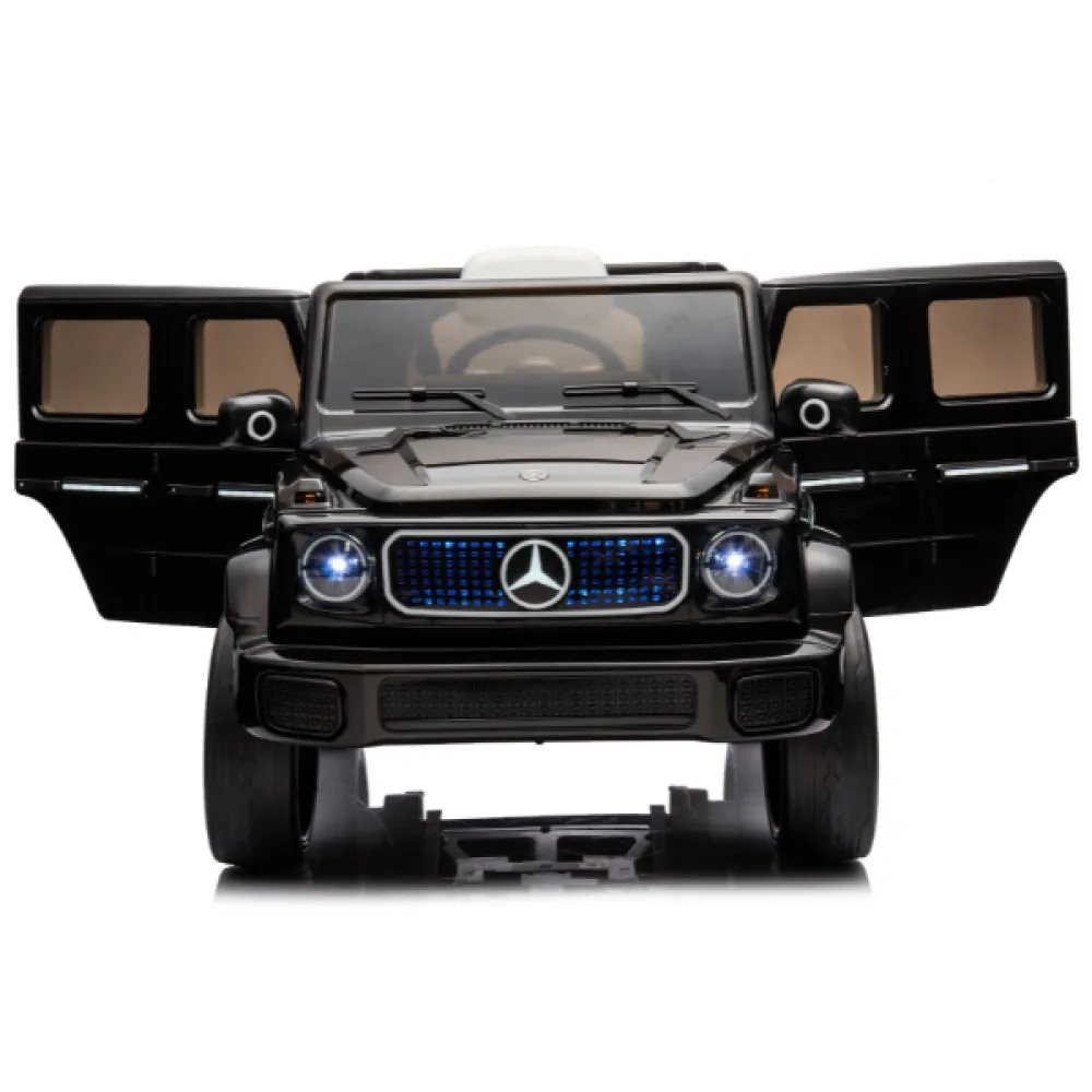 Машина MERCEDES-BENZ EQG, Аккумулятор 12V9AH, 2 мотора 90W, EVA колеса, кожаные сидения