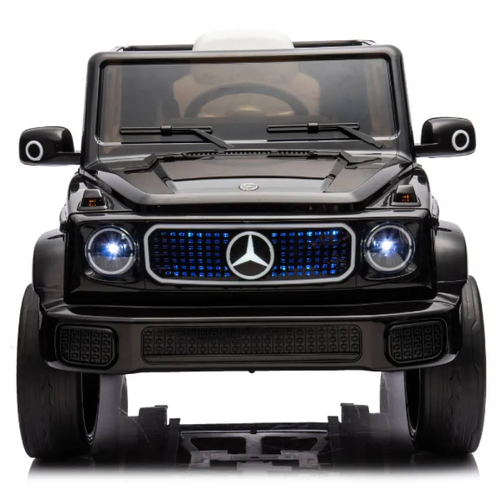 Машина MERCEDES-BENZ EQG, Аккумулятор 12V9AH, 2 мотора 90W, EVA колеса, кожаные сидения