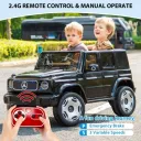 Машина MERCEDES-BENZ EQG, Аккумулятор 12V9AH, 2 мотора 90W, EVA колеса, кожаные сидения