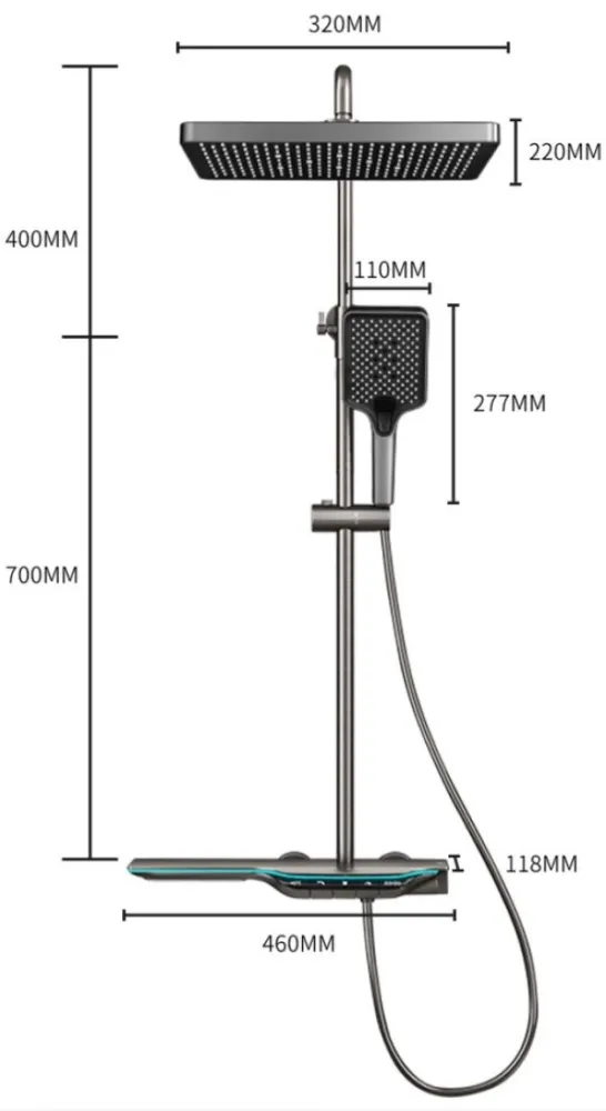 Душевой гарнитур iSink S1 (Crome)