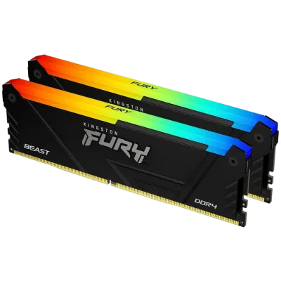 Оперативная память Kingston FURY Beast RGB, DDR4 SDRAM, 3733 МГц, 32 Гб, KF437C19BB12AK2/32