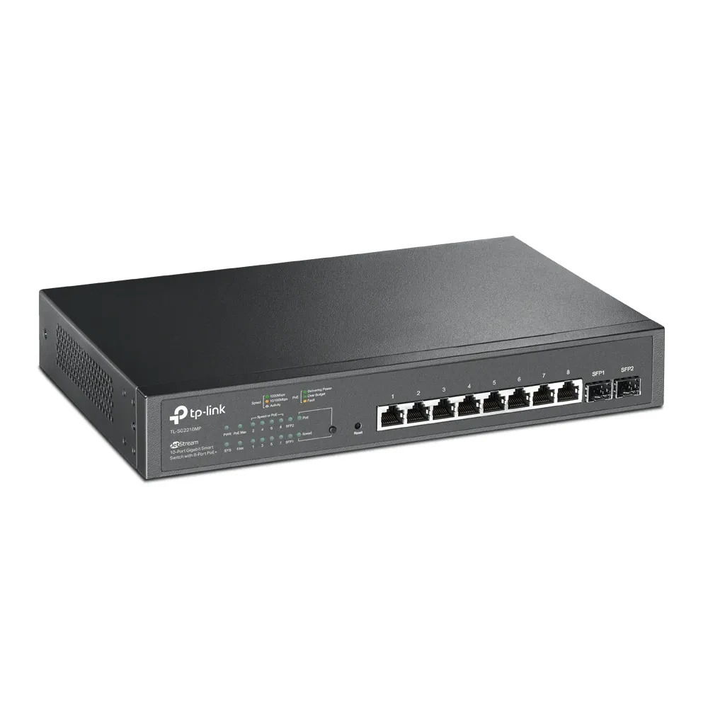 Comutator PoE TP-LINK TL-SG2210MP, 8x IEEE 802.3af/at