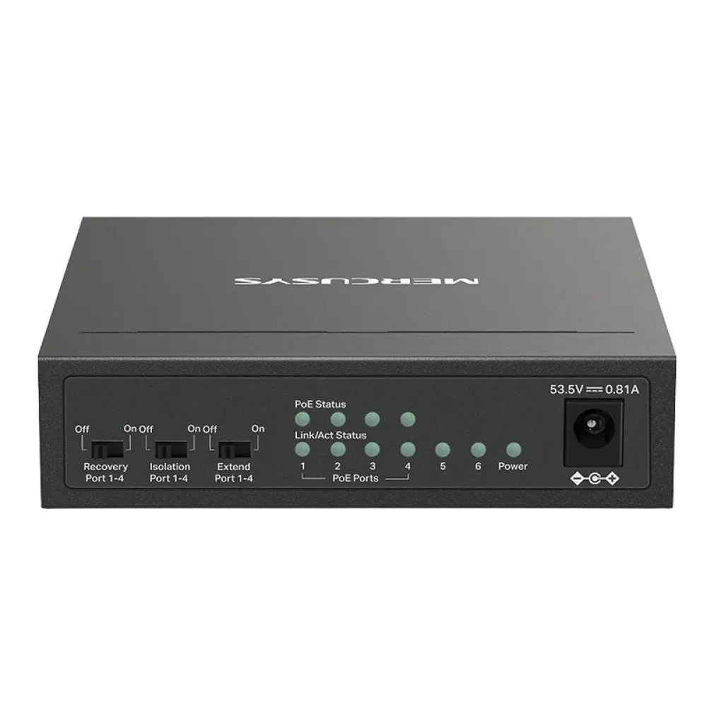 Switch de rețea MERCUSYS MS106LP, 4x IEEE 802.3af/at