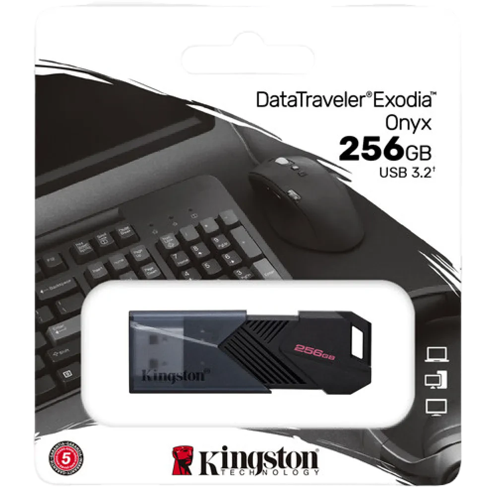 USB Flash накопитель Kingston DataTraveler Exodia Onyx, 256Гб, Чёрный