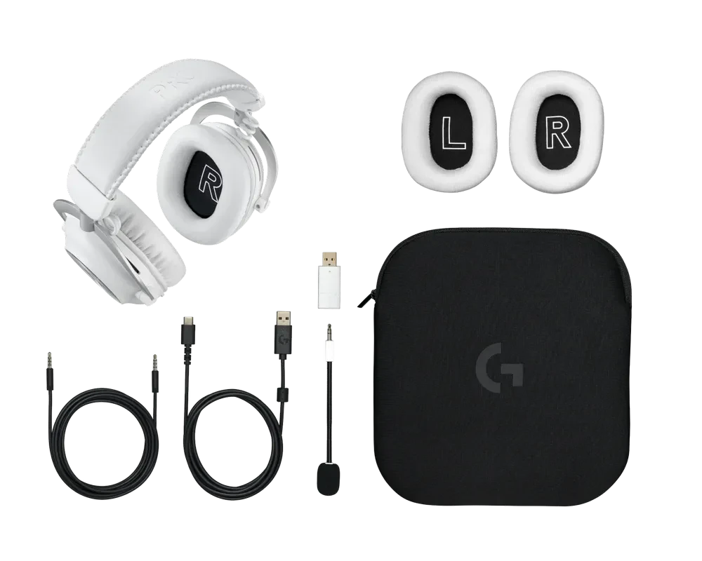Căști gaming Logitech  G Pro X 2, Fără fir, Alb