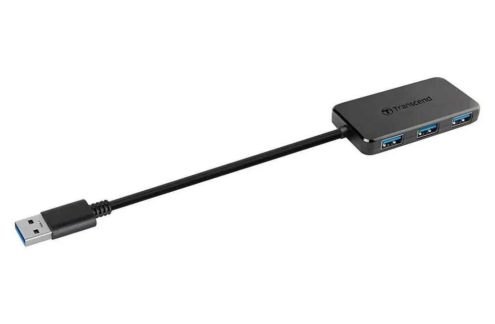 USB-концентратор Transcend HUB2, Чёрный