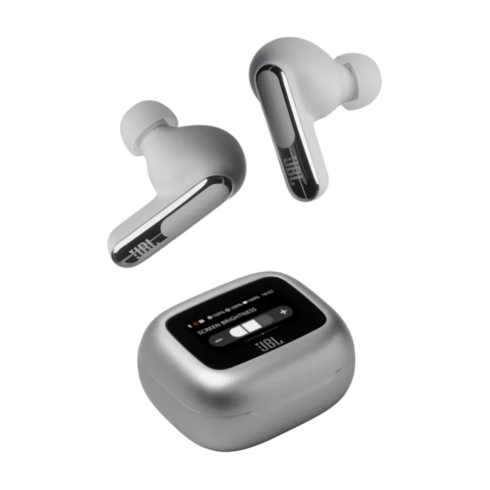 Căști JBL LIVE Beam 3, Argintiu