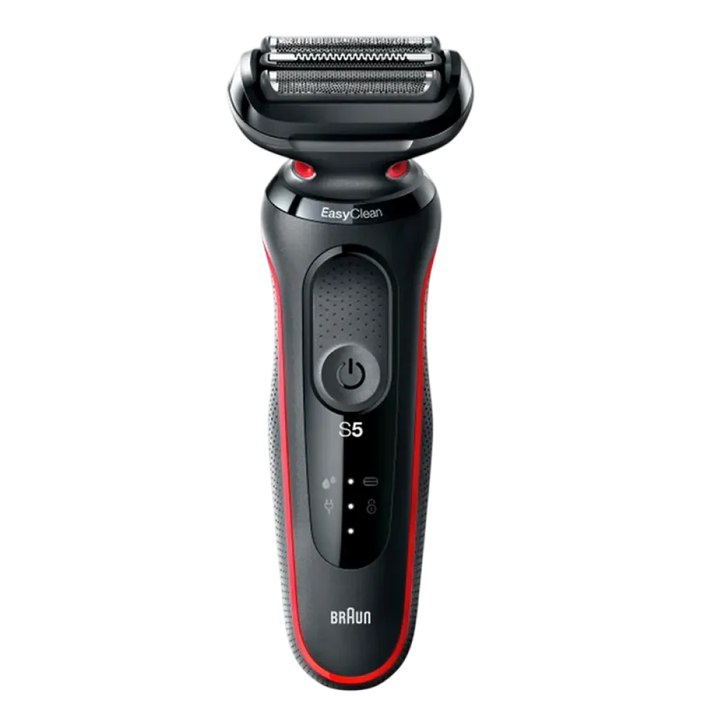 Электробритва мужская Braun 51-R1000s, Черный | Красный