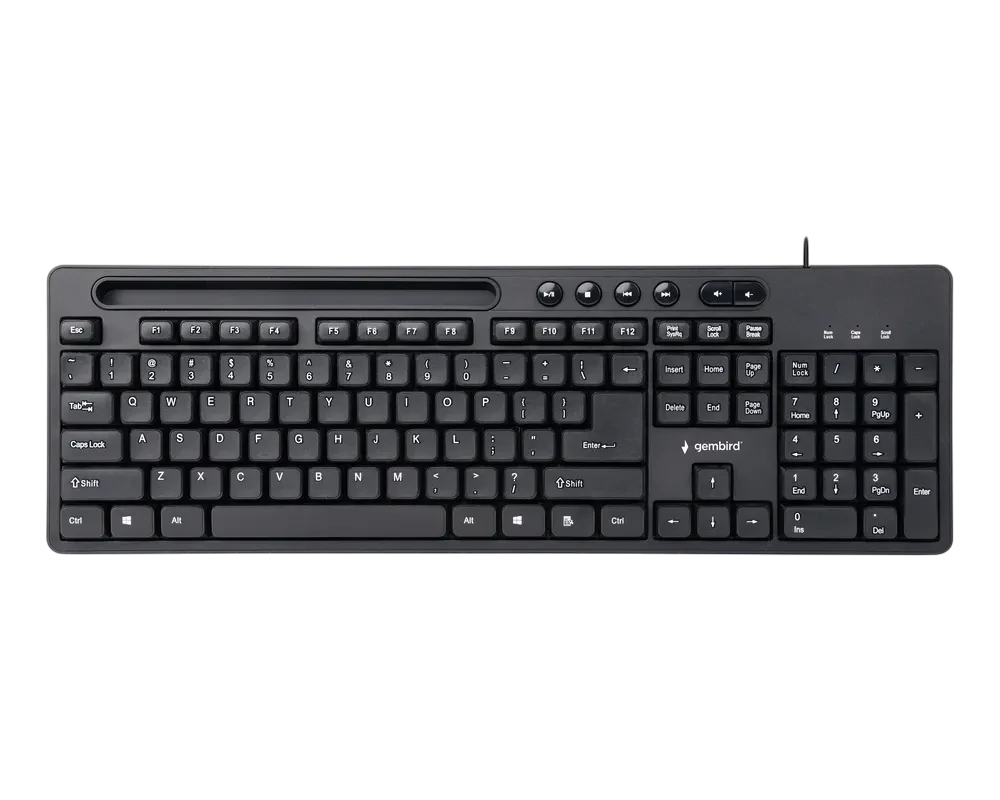 Клавиатура Gembird KB-UM-108, Проводное, Чёрный