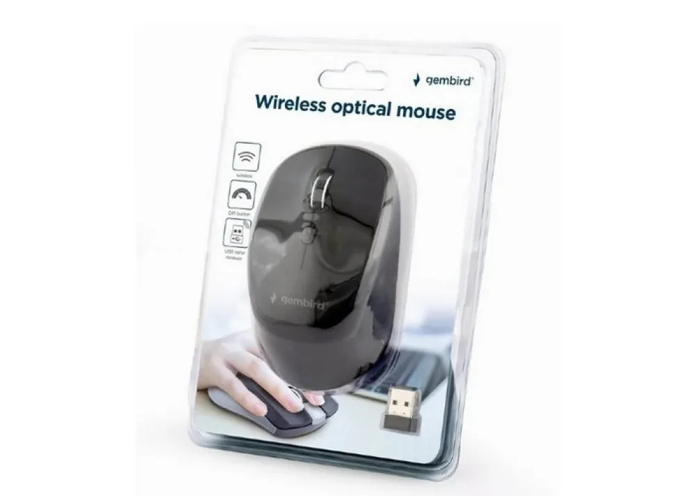 Mouse Wireless Gembird MUSW-4B-05, Negru