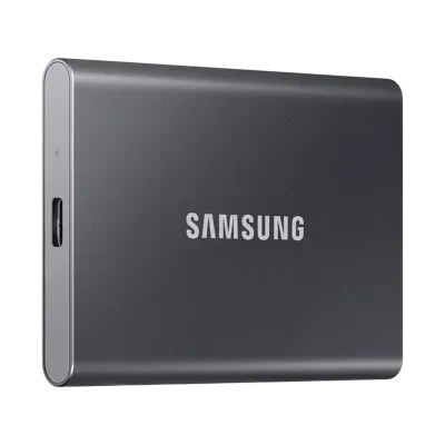 Внешний портативный SSD накопитель Samsung T7, 4 ТБ, Titan Gray (MU-PC4T0T/WW)