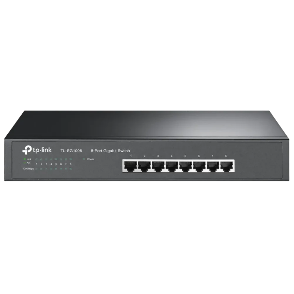 Switch de rețea TP-LINK TL-SG1008, 8x 10/100/1000 Mbps