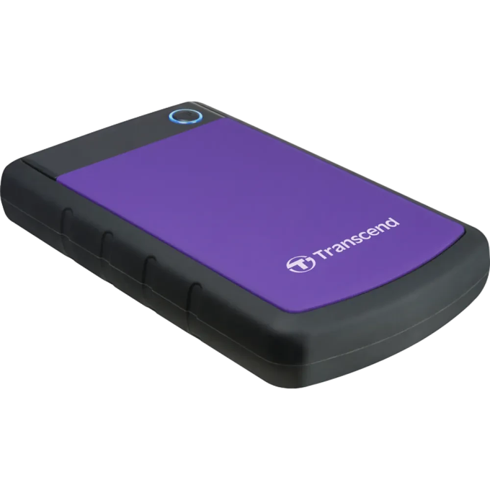 Внешний портативный жесткий диск Transcend StoreJet 25H3P, 1 ТБ, Серый/Фиолетовый (TS1TSJ25H3P)