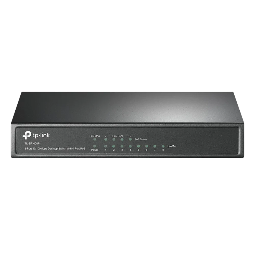 Comutator PoE TP-LINK TL-SF1008P, 4x IEEE 802.3af/at