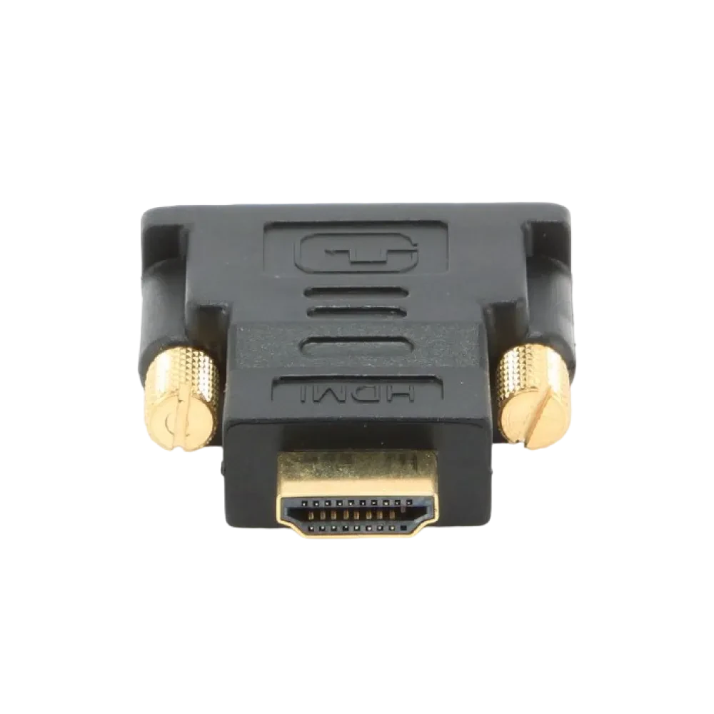 Видеоадаптер Cablexpert A-HDMI-DVI-1, HDMI (M) - DVI-I (M), Чёрный
