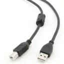 Cablu de comunicație Cablexpert CCF-USB2-AMBM-10, USB Type-A/USB Type-B, 3m, Negru