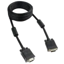 Видео кабель Cablexpert CC-PPVGA-10-B, VGA D-Sub (M) - VGA D-Sub (M), 3м, Чёрный
