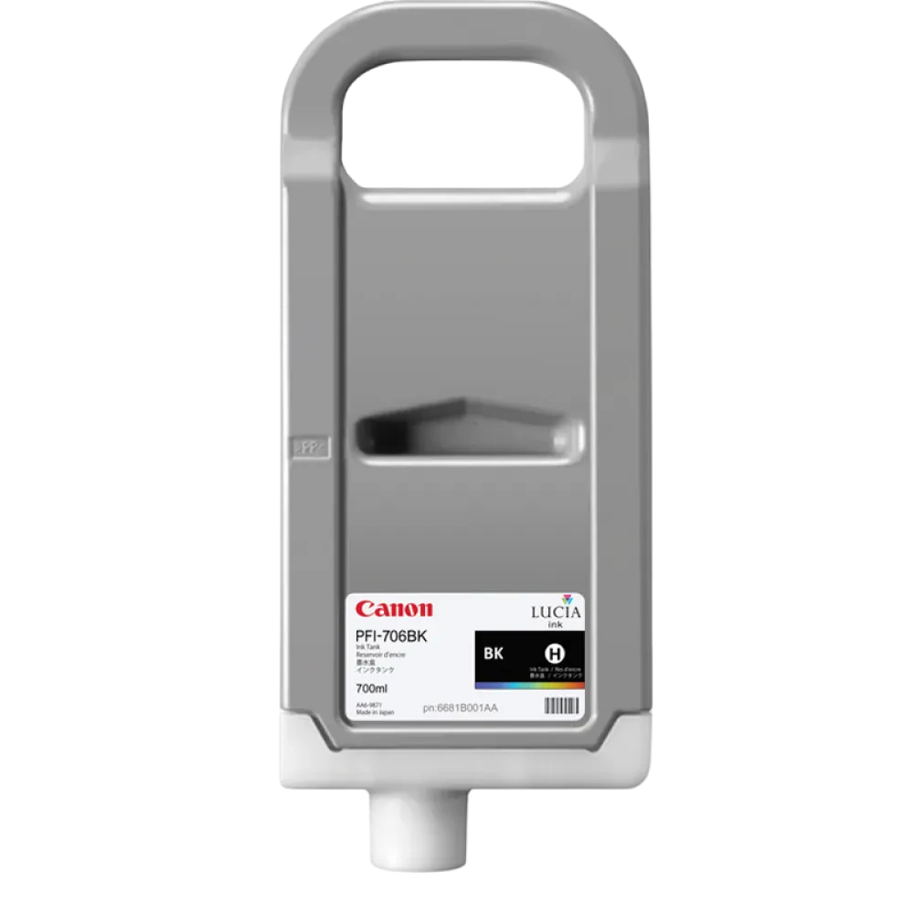 Картридж чернильный Canon PFI-706B, 700мл, Черный