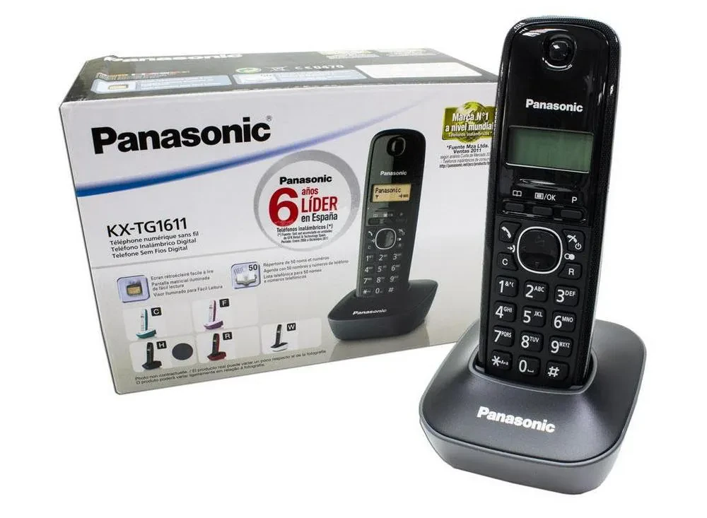 Радиотелефон Panasonic KX-TG1611, Серый