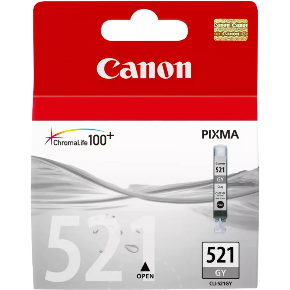 Картридж чернильный Canon CLI-521, 9мл, Серый