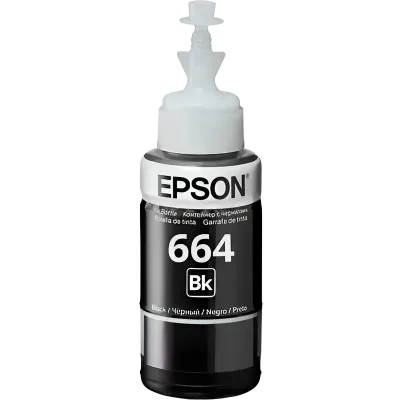 Recipient de cerneală Epson T664, 70ml, Negru