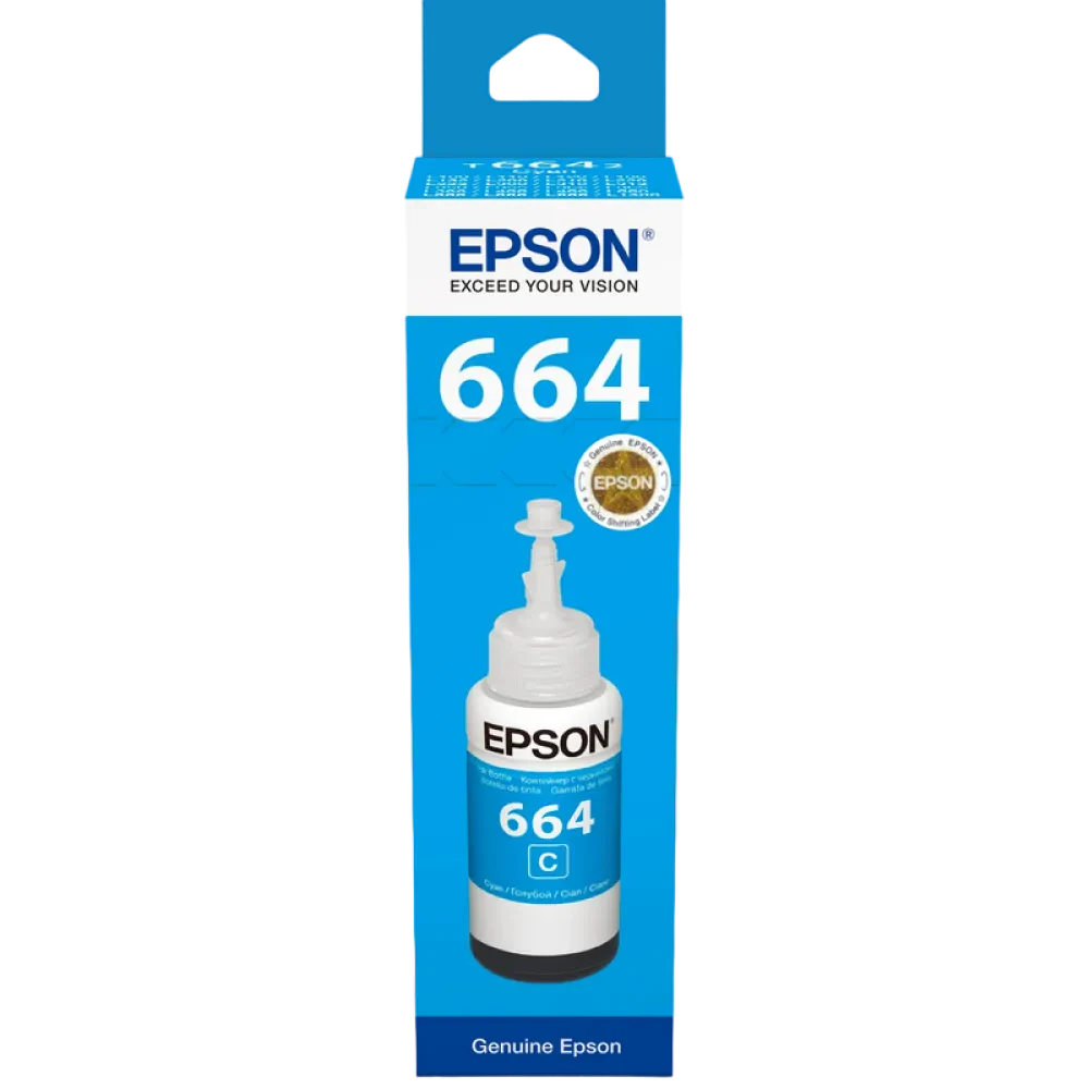 Recipient de cerneală Epson T664, 70ml, Cyan