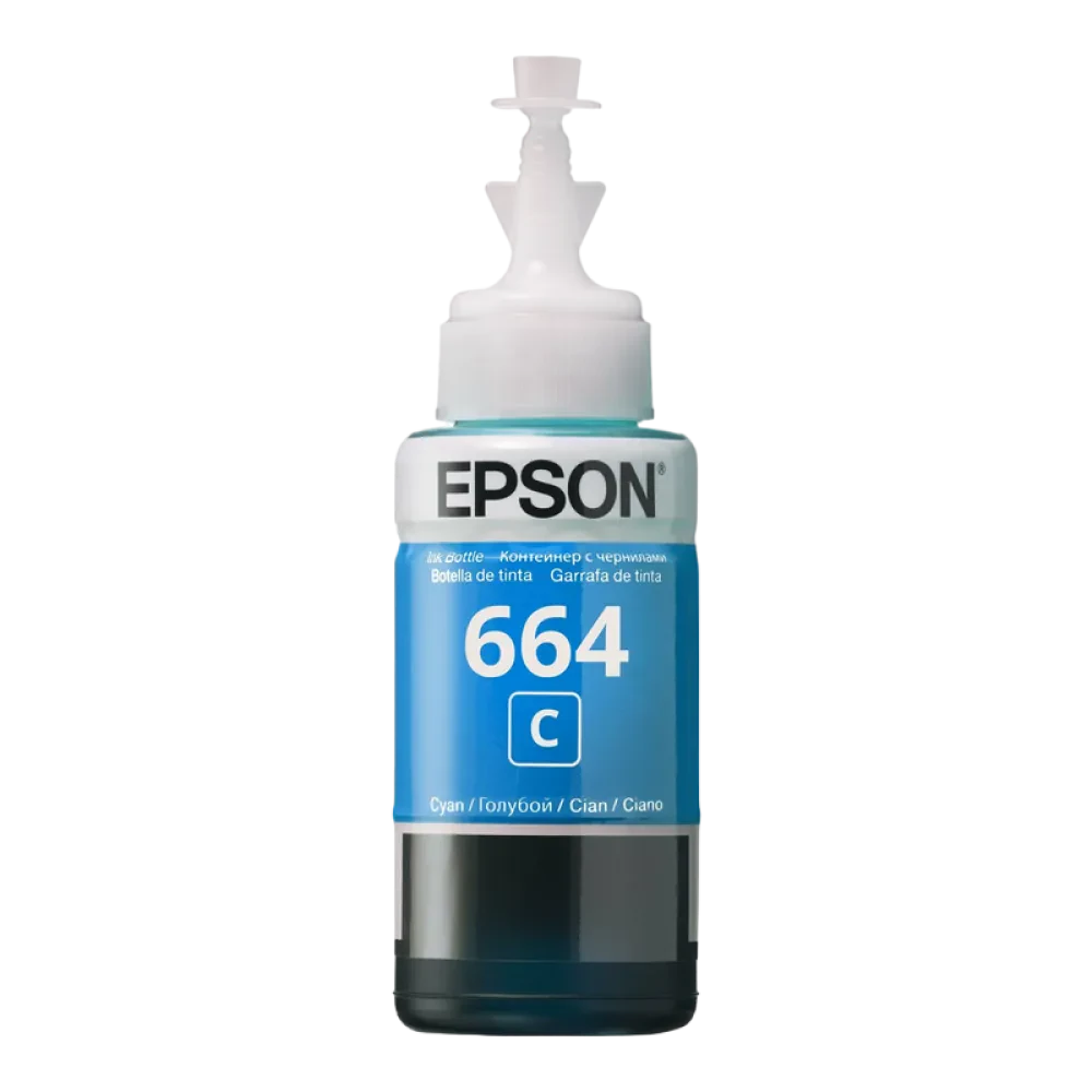 Recipient de cerneală Epson T664, 70ml, Cyan