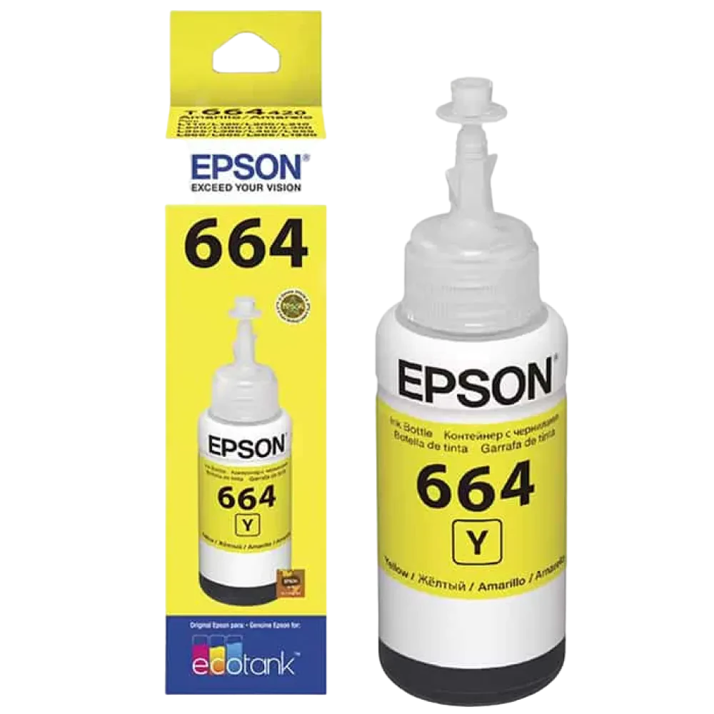 Recipient de cerneală Epson T664, 70ml, Galben