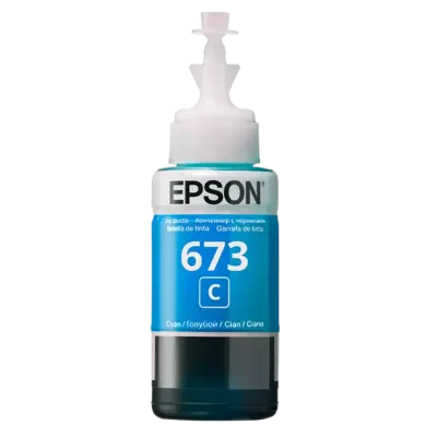 Recipient de cerneală Epson T673, 70ml, Cyan