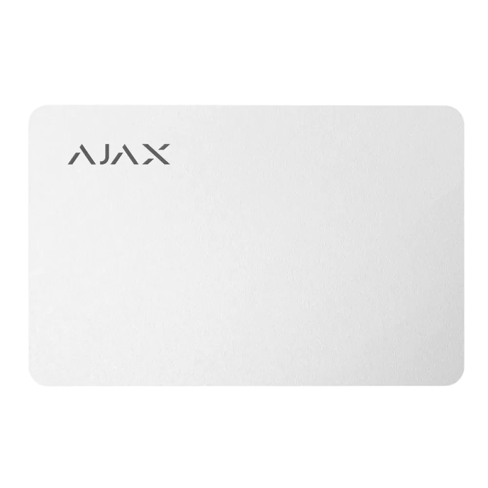 Card securizat fără contact Ajax Pass, Alb