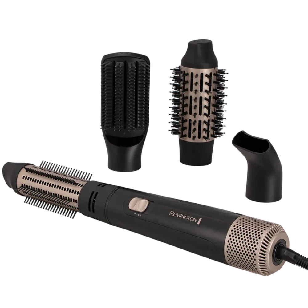 Uscător de păr-perie Remington AS7500, 1000W, Negru