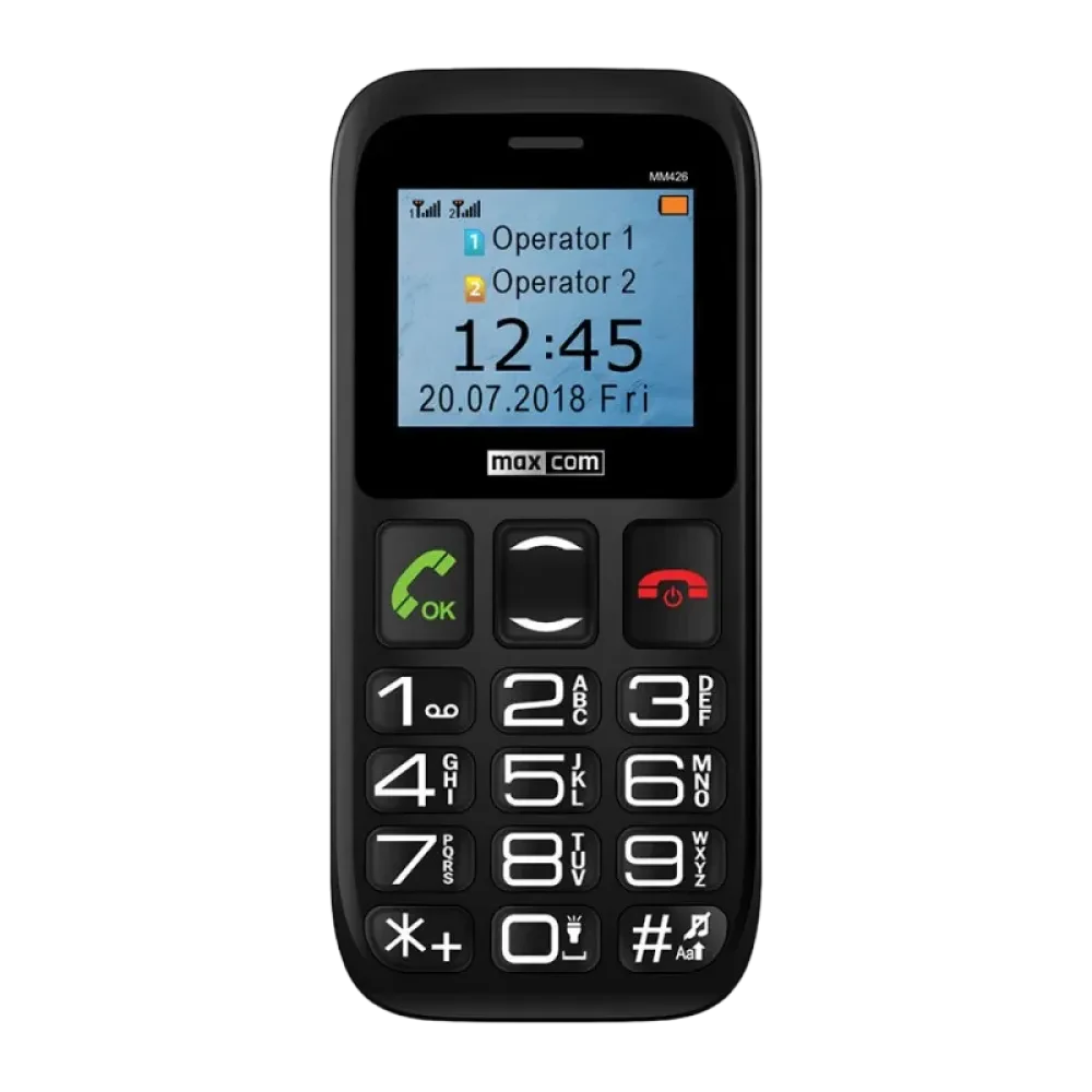 Мобильный телефон MaxCom MM426, Чёрный