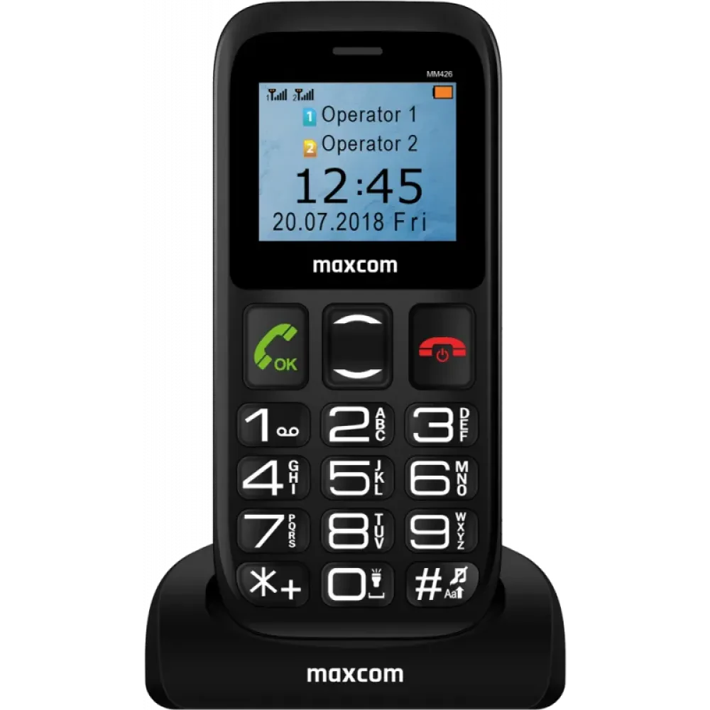 Мобильный телефон MaxCom MM426, Чёрный