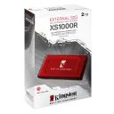 SSD portabil extern Kingston XS1000 BoC, 2 TB, Roșu (SXS1000R/2000GA)