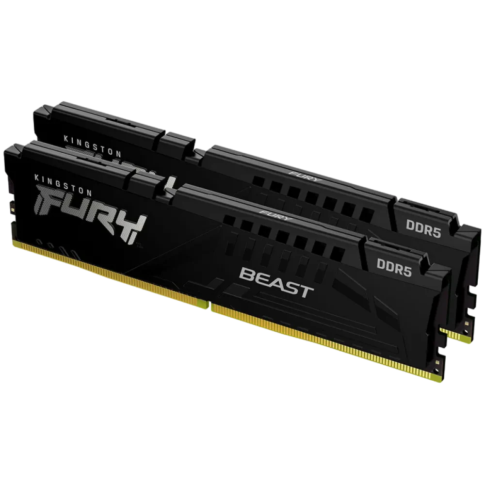 Оперативная память Kingston FURY Beast, DDR5 SDRAM, 5200 МГц, 64Гб, KF552C36BBEK2-64