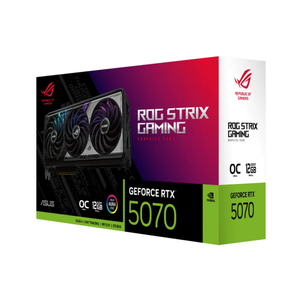 Placă Video ASUS ROG-STRIX-RTX5070-O12G-GAMING, 12GB GDDR7 192bit